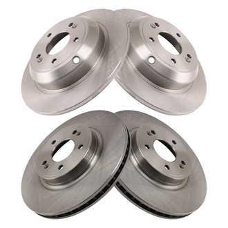 TRQ® - Front and Rear Disc Brake Rotors
