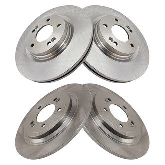 TRQ® - Front and Rear Disc Brake Rotors