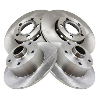 TRQ® - Plain Vented Front and Rear Disc Brake Rotors