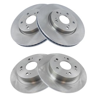 TRQ® - Plain Vented Front Disc Brake Rotors