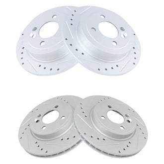 TRQ® - Performance Cross Drilled and Slotted Disc Brake Rotors