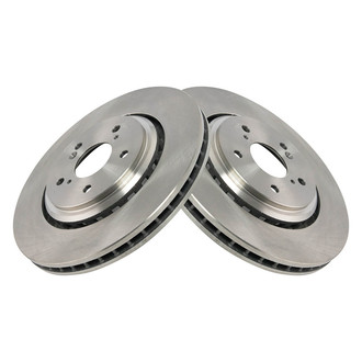 TRQ® - Plain Vented Front Disc Brake Rotors