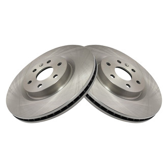 TRQ® - Plain Vented Front Disc Brake Rotors