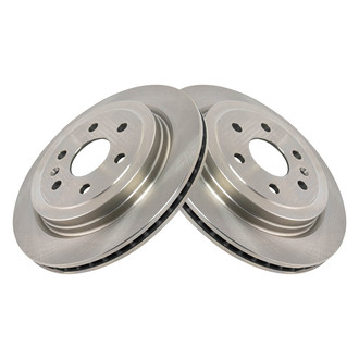 TRQ® - Plain Vented Rear Disc Brake Rotors