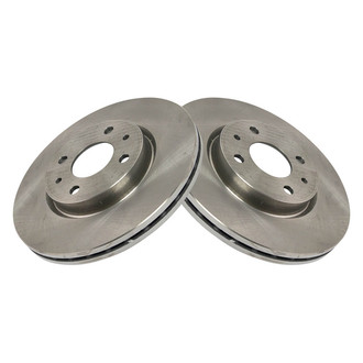 TRQ® - Plain Vented Front Disc Brake Rotors