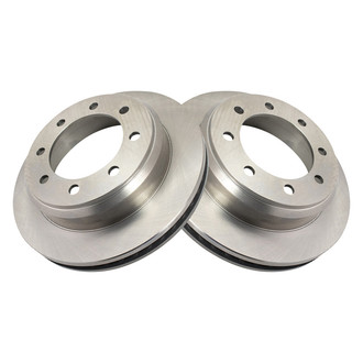 TRQ® - Plain Vented Rear Disc Brake Rotors