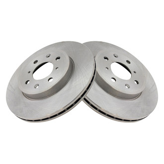 TRQ® - Plain Vented Front Disc Brake Rotors