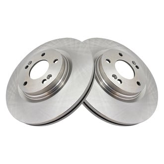 TRQ® - Plain Vented Front Disc Brake Rotors