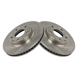 TRQ® - Plain Vented Front Disc Brake Rotors