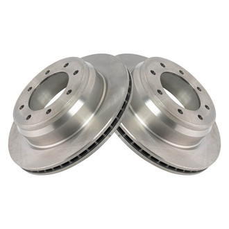 TRQ® - Plain Vented Rear Disc Brake Rotors