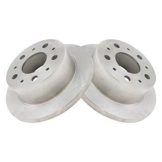TRQ® - Plain Solid Rear Disc Brake Rotors