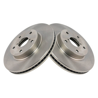 TRQ® - Plain Vented Front Disc Brake Rotors