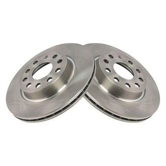 TRQ® - Plain Vented Front Disc Brake Rotors