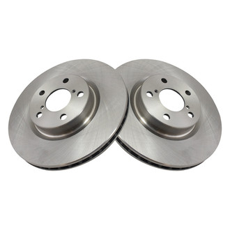 TRQ® - Plain Vented Front Disc Brake Rotors