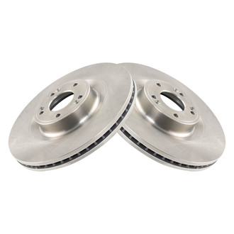 TRQ® - Plain Vented Front Disc Brake Rotors