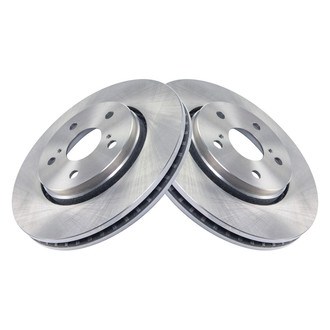 TRQ® - Plain Vented Front Disc Brake Rotors
