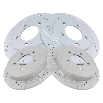 TRQ® - Performance Cross Drilled and Slotted Disc Brake Rotors