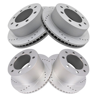 TRQ® - Performance Cross Drilled and Slotted Disc Brake Rotors