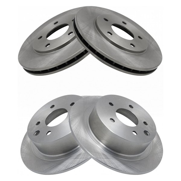 TRQ® - Plain Disc Brake Rotors