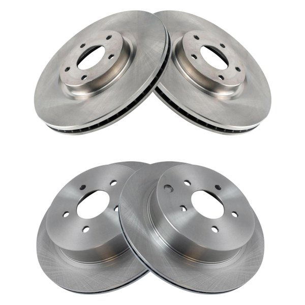 TRQ® - Plain Disc Brake Rotors