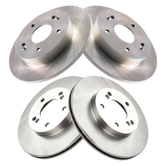 TRQ® - Plain Vented Front Disc Brake Rotors