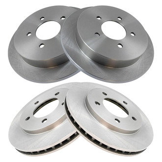 TRQ® - Plain Disc Brake Rotors