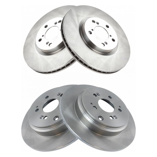 TRQ® - Plain Front Disc Brake Rotors