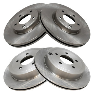 TRQ® - Plain Disc Brake Rotors