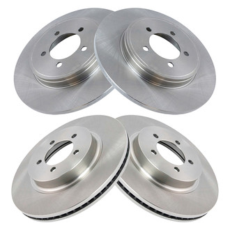 TRQ® - Plain Disc Brake Rotors