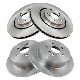 TRQ® - Plain Disc Brake Rotors