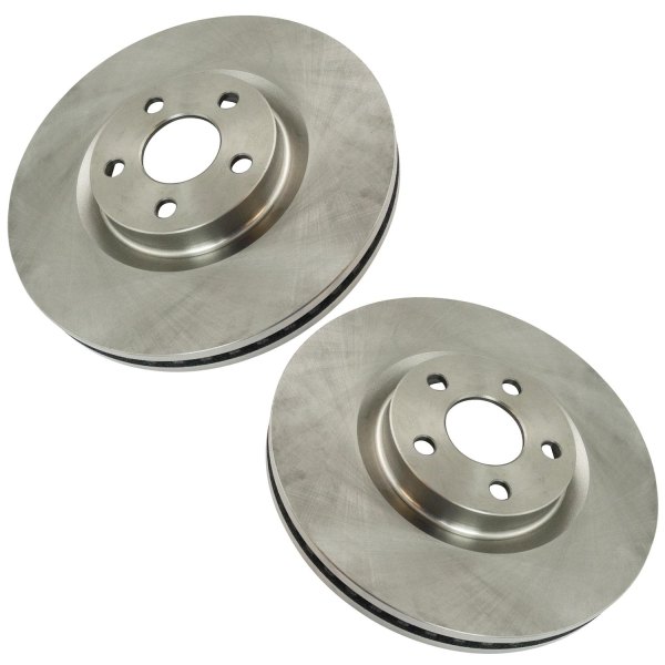 TRQ® - Plain Front Disc Brake Rotors