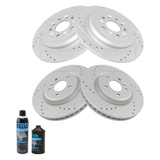 TRQ® - Performance Cross Drilled and Slotted Disc Brake Rotors