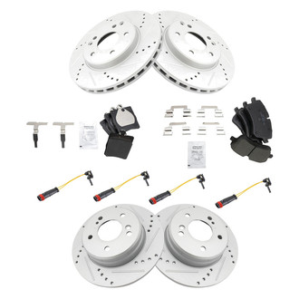 TRQ® - Performance Ceramic Front and Rear Brake Kit