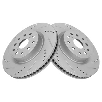 TRQ® - Performance Cross Drilled and Slotted Disc Brake Rotors