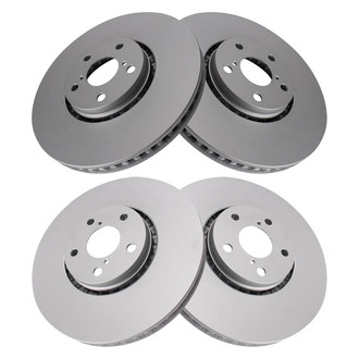 TRQ® - Plain Front Disc Brake Rotors