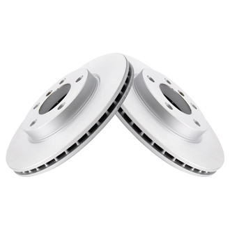 TRQ® - Plain Vented Front Disc Brake Rotors