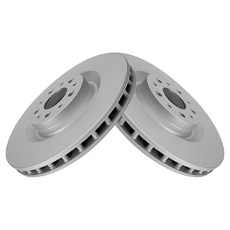 TRQ® - Plain Vented Front Disc Brake Rotors