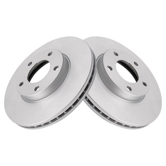 TRQ® - Plain Vented Front Disc Brake Rotors