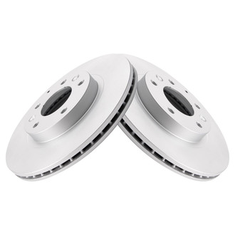 TRQ® - Plain Vented Front Disc Brake Rotors