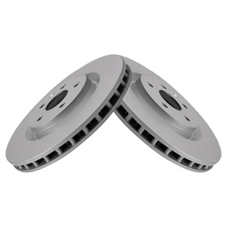 TRQ® - Plain Vented Front Disc Brake Rotors