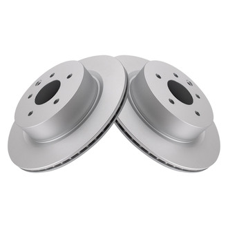TRQ® - Plain Rear Disc Brake Rotors