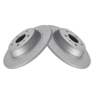 TRQ® - Plain Rear Disc Brake Rotors