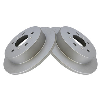 TRQ® - Plain Rear Disc Brake Rotors
