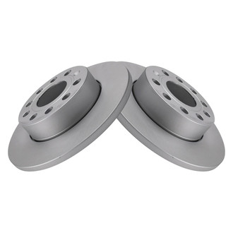 TRQ® - Plain Rear Disc Brake Rotors