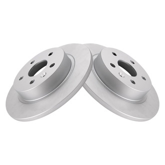 TRQ® - Plain Rear Disc Brake Rotors