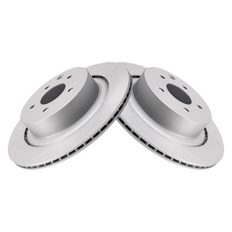 TRQ® - Plain Rear Disc Brake Rotors
