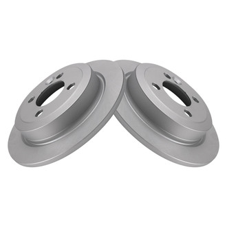 TRQ® - Plain Rear Disc Brake Rotors