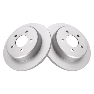 TRQ® - Plain Rear Disc Brake Rotors