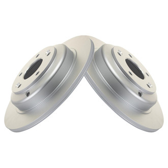 TRQ® - Solid Rear Disc Brake Rotors