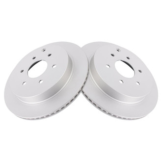 TRQ® - Plain Vented Rear Disc Brake Rotors